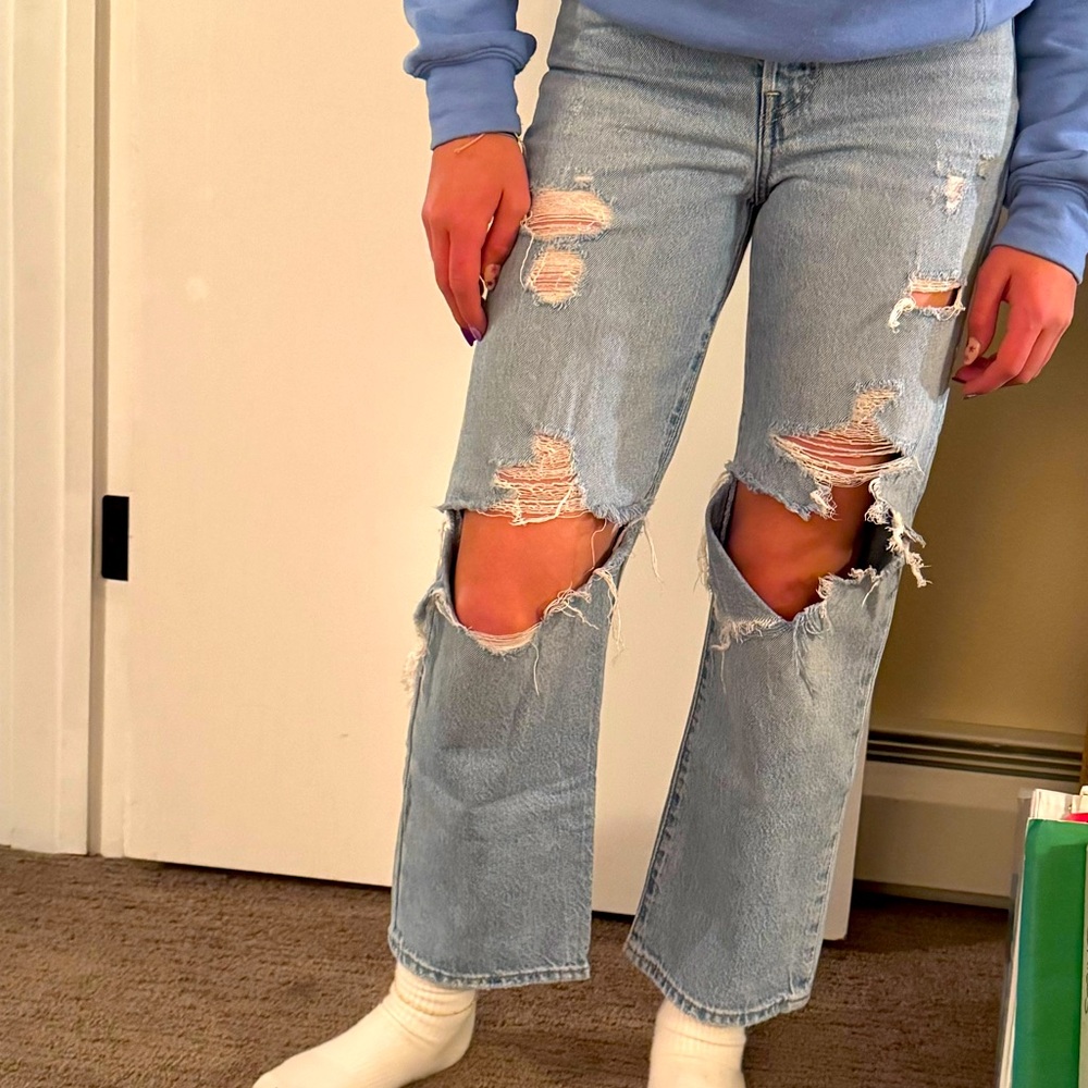 Levi’s Premium Ribcage Straight Ankle Jeans